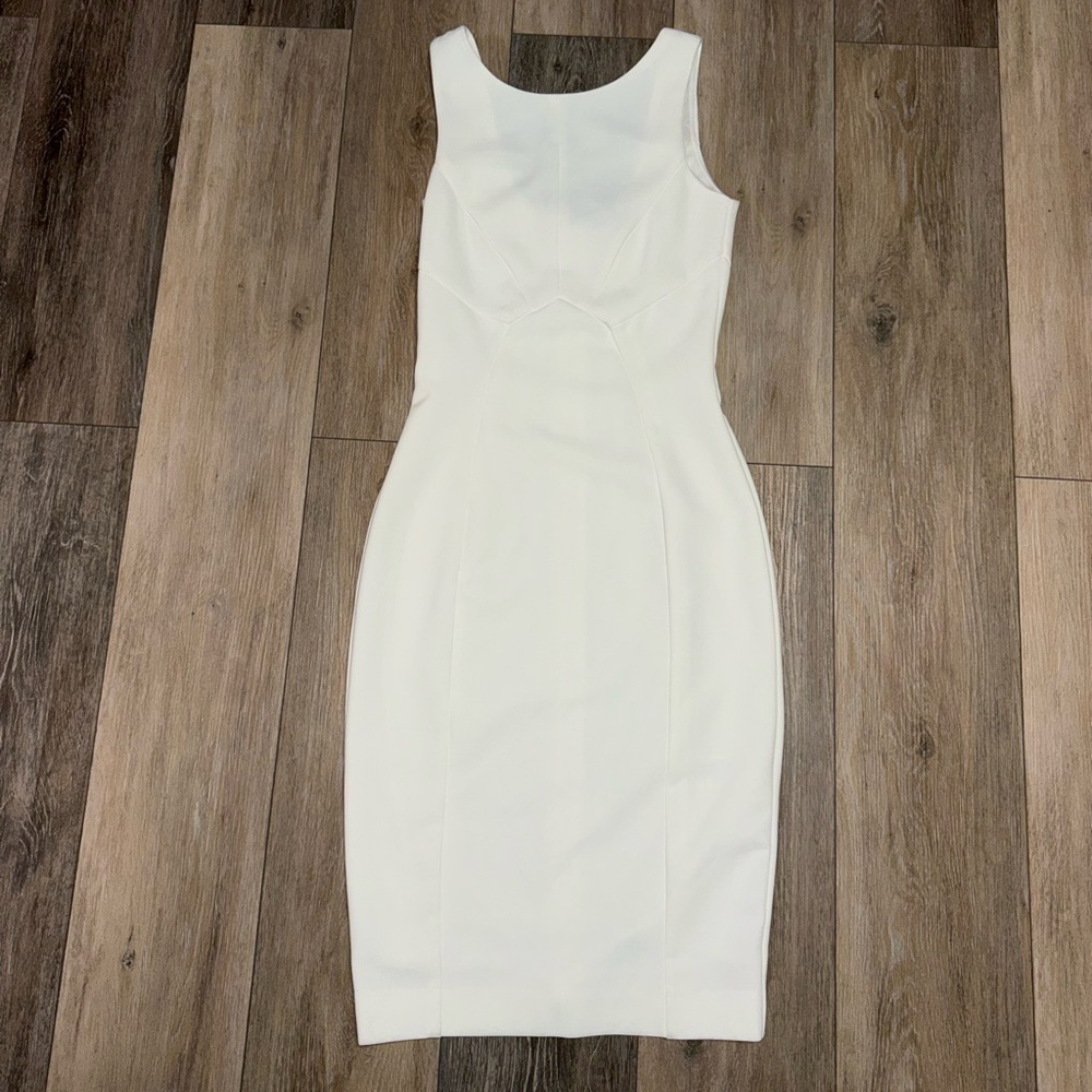 H&M White Midi Dress